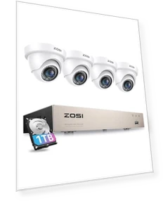Security Camera System with AI Human/Vehicle Detection — Security Cameras, ZOSI