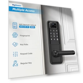 Video Smart Door Lock with Fingerprint — Smart Home Security, Nyboer