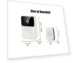 Wireless Video Doorbell With Camera — Smart Home Security