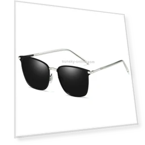 Fashion UV400 Square Frame Polarized Sunglasses — Sunglasses