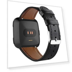 Кожаный ремешок для часов с круглой пряжкой — Ремешки для часов, Fitbit