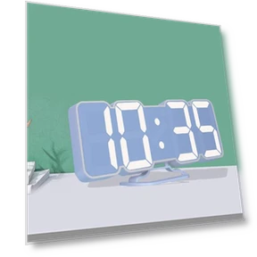 RGB Color Changing 3D Digital Clock — Alarms & Clocks