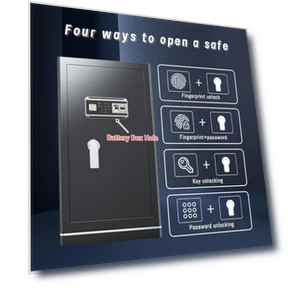 Extra Large Home Safe with Fireproof Waterproof Bag — Cabinet Safes, FABAO