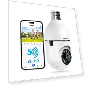 Light Bulb Security Camera — Security Cameras, WESECUU