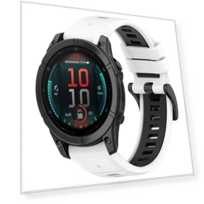 स्पोर्ट्स दो-रंग सिलिकॉन वॉच बैंड — स्मार्टवॉच बैंड, Garmin