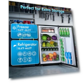 Single Door Refrigerator with Freezer — Mini Fridges, Anypro