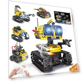 5 in 1 Remote- & App-Controlled Robots Toy — Interactive Figures & Robots, CUBIMANA