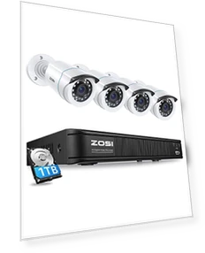 Home Security Camera System with AI Human Vehicle Detection — Outdoor Security Cameras, ZOSI