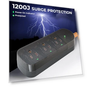 Weatherproof Surge Protector Power Strip — Power Solutions & Surge Protection, ZZJ
