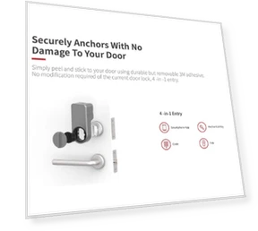 Smart Door Lock with Password Entry, Wireless Connectivity — Smart Home Security, Tuya