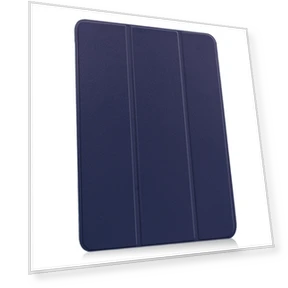 Чехол для iPad Air 13 2024, трискладывающийся, кожаный, темно-синий — Клавиатурные чехлы, Custer