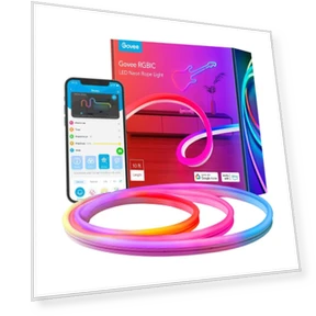Neon LED Strip Light, 3m, RGBIC, Bendable Rope Light — LED Strips, Govee