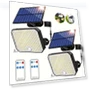 Ultra Outdoor Solar Lights Pack of 2 with Motion Sensor and Remote Control — Outdoor Security & Flood Lighting, Ultra