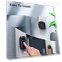 Thumbnail Wireless Doorbell with 2 Receivers 2 Push Buttons, 58 Chimes, 1000Ft Range — Push Buttons, SECRUI