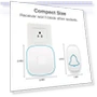 Thumbnail Wireless Doorbell with 38 Melodies and LED Flash, Waterproof, 1000-Foot Range — Kits, BO YING