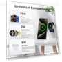 Превью 3 in 1 Foldable Fast Wireless Charger for iPhone, Apple Watch, AirPods — Lightning, Tribone