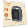 Превью Portable Indoor Electric Ceramic Space Heater with Thermostat — Portable Heating Solutions, Lasko