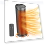 Превью Portable Ceramic Space Heater with Remote, 1500W, 70° Oscillation — Portable Heating Solutions, QOWETU