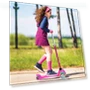 Превью 3 Wheel Kick Scooter for Kids with Light Up Wheels — Balance Bikes, DADDYCHILD