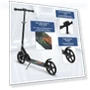 Превью Adjustable Height Folding Kick Scooter with Large Sturdy Wheels — Push Scooters, Nattork