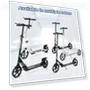 Превью Adjustable Height Folding Kick Scooter with Large Sturdy Wheels — Push Scooters, Nattork