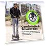 Thumbnail Big Wheel Kick Scooter for Kids, Teens, and Adults - Foldable, Adjustable Height with Hand Brake — Push Scooters, AERO MOBILITY