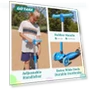 Превью Kids Kick Scooter with LED Wheels and Adjustable Handlebars — Balance Bikes, Gotrax