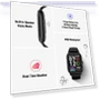 Thumbnail 1.85" HD Screen Smartwatch with Heart Rate Monitor, 110+ Sports Modes, IP68 Waterproof — Smartwatches, Poounur