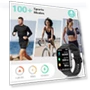 Превью Smart Watch with Heart Rate Monitor, 100+ Sports Modes, IP68 Waterproof — Smartwatches, Blackview