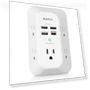 Thumbnail USB Wall Charger Surge Protector 5 Outlet Extender with 4 USB Charging Ports — Power Solutions & Surge Protection, Addtam