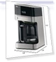 थंबनेल 12 Cup Drip Coffee Maker with Pure Flavor System — Electric Blade Coffee Grinders, Braun