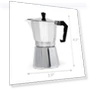 Thumbnail Stovetop Espresso and Coffee Maker, Moka Pot for Italian and Cuban Café Brewing, 6 Espresso Cups — Stovetop Moka Pots, Primula