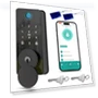 Thumbnail Smart Deadbolt Door Lock with Keypad and Fingerprint — Keyless Entry, biquole