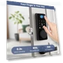 Thumbnail Smart Deadbolt Door Lock with Keypad and Fingerprint — Keyless Entry, biquole
