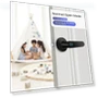 Thumbnail Smart Door Lock with Fingerprint, APP Control, and Key — Keyless Entry, Kadonio