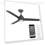 Thumbnail Smart Home Ceiling Fan with LED Light Kit — Ceiling Fan Wall Controls, WAC Lighting