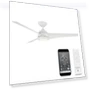 Thumbnail Smart Home Ceiling Fan with LED Light Kit — Ceiling Fan Wall Controls, WAC Lighting