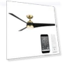 Thumbnail Smart Home Ceiling Fan with LED Light Kit — Ceiling Fan Wall Controls, WAC Lighting