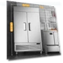 Превью Commercial Freezer with 2 Door, Stainless Steel Reach-in Freezer Upright — Commercial Freezers, Coolski