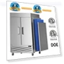 Превью Commercial Freezer with 2 Door, Stainless Steel Reach-in Freezer Upright — Commercial Freezers, Coolski