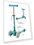 Thumbnail Mini Deluxe Three Wheeled Scooter — Balance Bikes, Micro