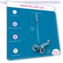 Превью Three Wheeled Lean-to-Steer Scooter with Light-Up Wheels — Push Scooters, Micro