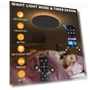 Thumbnail Flush Mount Ceiling Light Fixtures with Remote Control & Night Lights — Close To Ceiling, Highxin