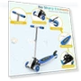 Превью Foldable Three Wheel Lean-to-Steer Scooter for Kids — Electric Vehicles, VUGHIUA