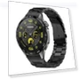 Curved Flat Buckle Three Beads Stainless Steel Watch Band — Girls' Watch Straps, Huawei