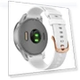 Rose Gold Steel Buckle Silicone Watch Band — Watch Accessories, Garmin