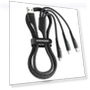 3 in 1 USB A to USB C, Lightning, Micro Charging Cable — Charging Solutions, ESSAGER