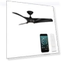 Превью Smart Indoor and Outdoor 3-Blade Ceiling Fan with Adjustable LED Light Kit — Ceiling Fan Wall Controls, Modern Forms