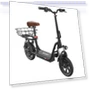 Electric Scooter with Seat & Rear Basket — Electric Self-Balancing Scooters, iScooter