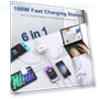Thumbnail 100W GaN 6 Port USB C Charging Station — Chargers, Fitquipment